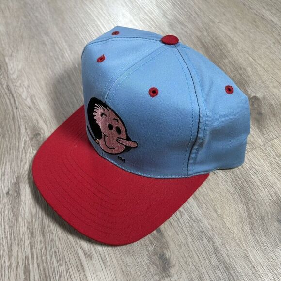 Vintage 1993 Olive Oil Hat Snapback American Needle Blockhead Popeye Blue Cap - Picture 8 of 8